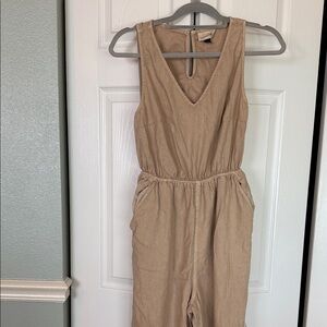 Universal Tan V-Neck Top